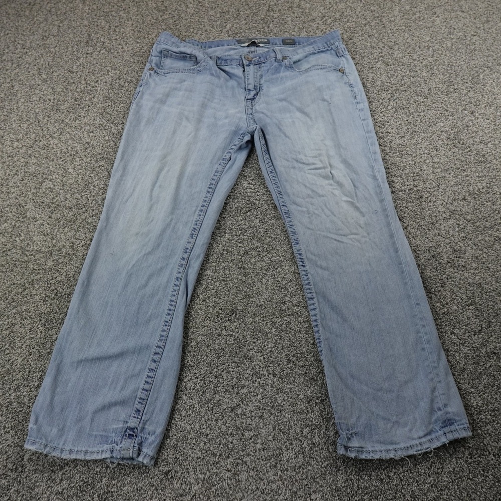 Buckle BKE Jeans Mens 36X29 Blue Denim Pants Derek Bootleg Stretch Western Rodeo